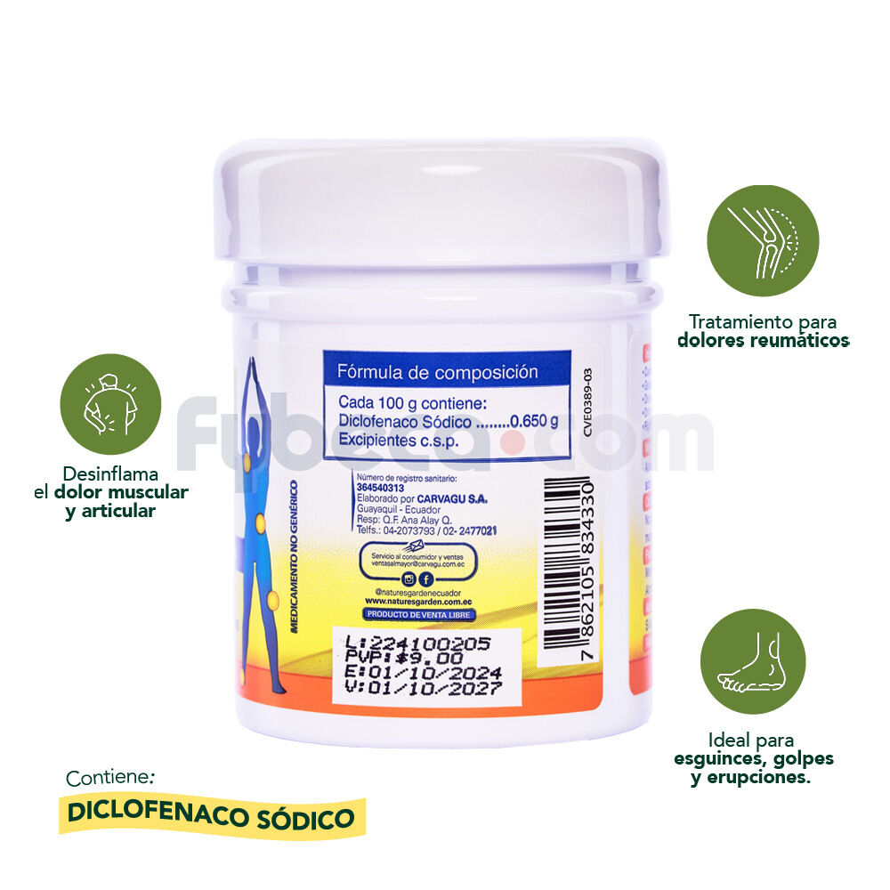 Gel-Analgesico-Antiinflatorio-Garden-F/120-Gr-imagen-3